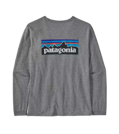 T-shirt Patagonia Long-Sleeved P-6 Logo Responsibili-Tee W's