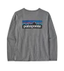 T-shirt Patagonia Long-Sleeved P-6 Logo Responsibili-Tee W's